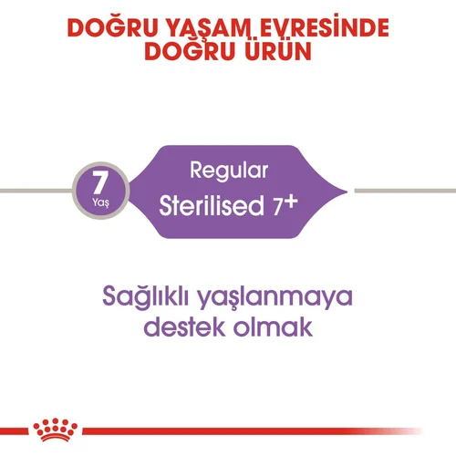 Royal Canin Sterilised +7 Yaş Üzeri Kısırlaştırılmış Kedi Maması 3,5Kg - Thumbnail